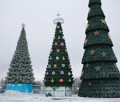 Каркасные ёлки в Красноярске