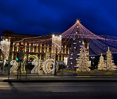 Гирлянды для ёлок в Красноярске