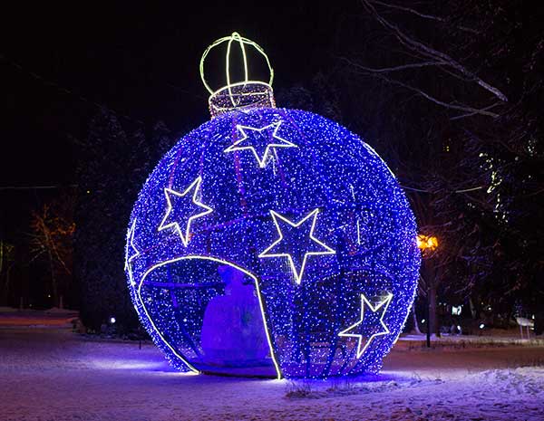 Новогодний декор в Красноярске